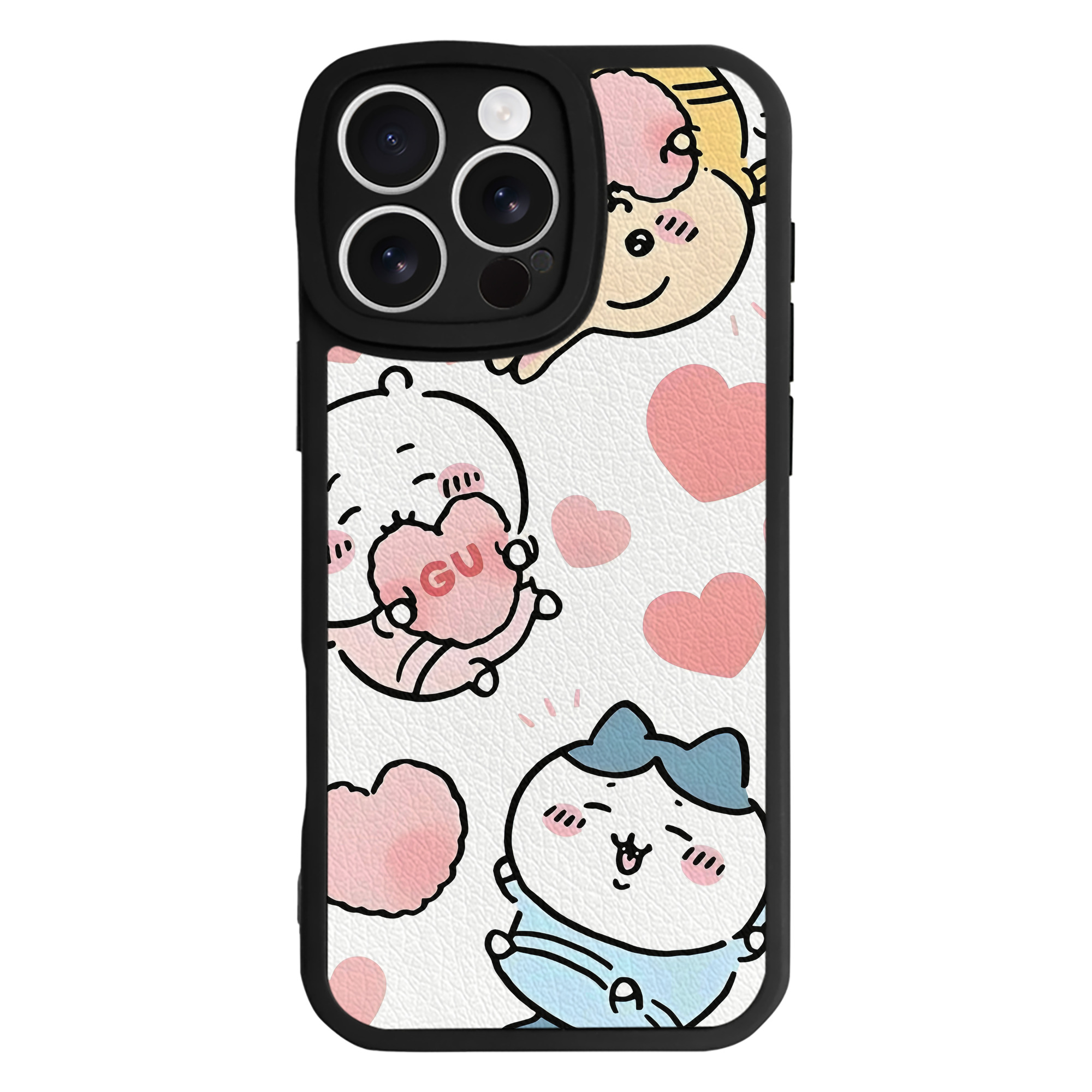 （画像用） ちいかわ Chii-kawa 【iPhone 16シリーズ対応】シリコンスマホケース（レザー調） 材質：シリコン